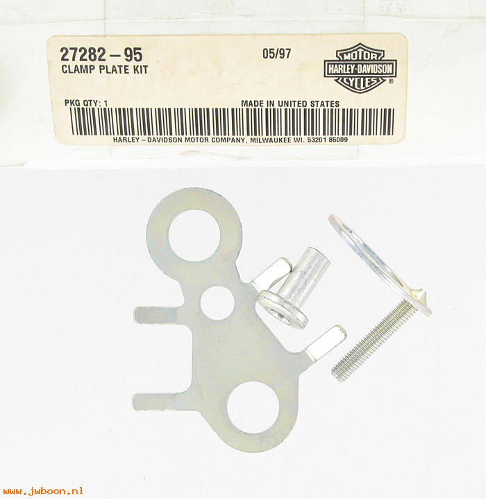   27282-95 (27282-95): Clamp plate kit - NOS - Twin Cam EFI '98-'01