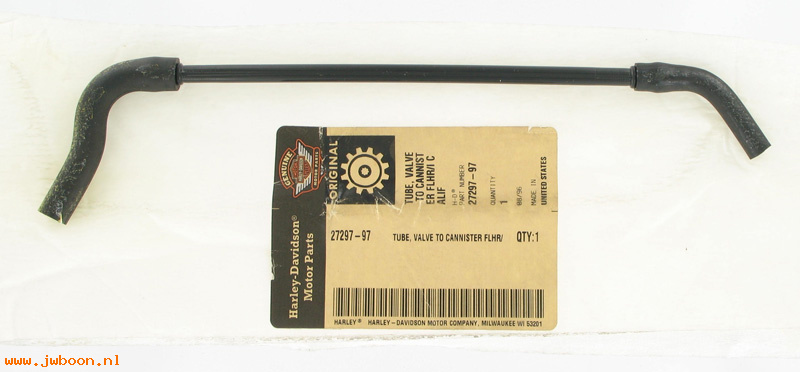   27297-97 (27297-97): Tube - valve to cannister - NOS - Touring '97-'00