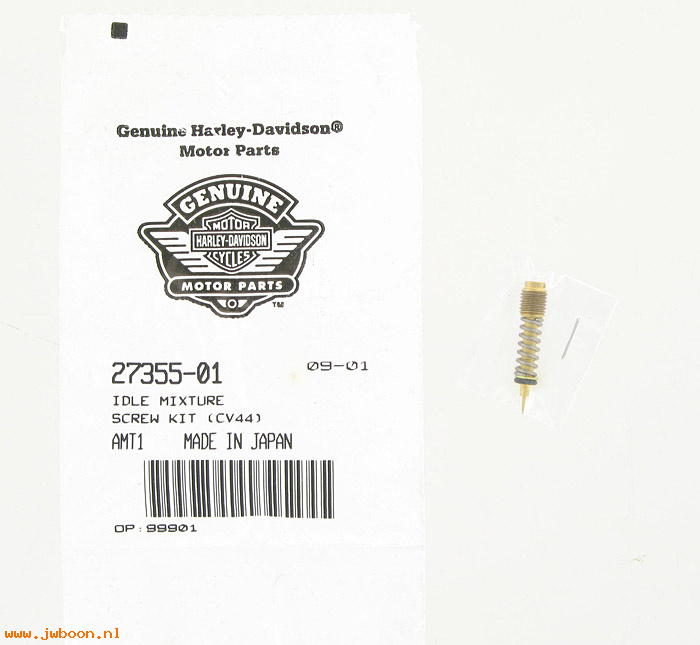   27355-01 (27355-01): Idle mixture screw kit - CV 44mm carbs - NOS