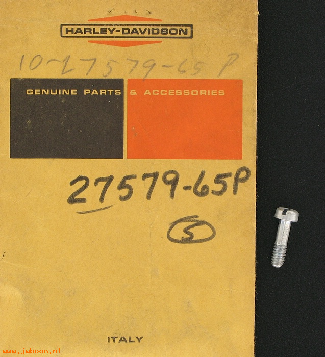   27579-65P (27579-65P): Screw, throttle slide - NOS - M-50 1965. M-50 '66-'72. X-90 1972