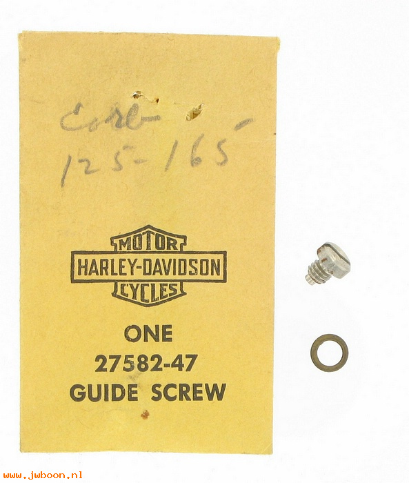   27582-47 (27582-47): Guide screw - throttle piston - NOS - S,125 48-52. ST "165" 53-59