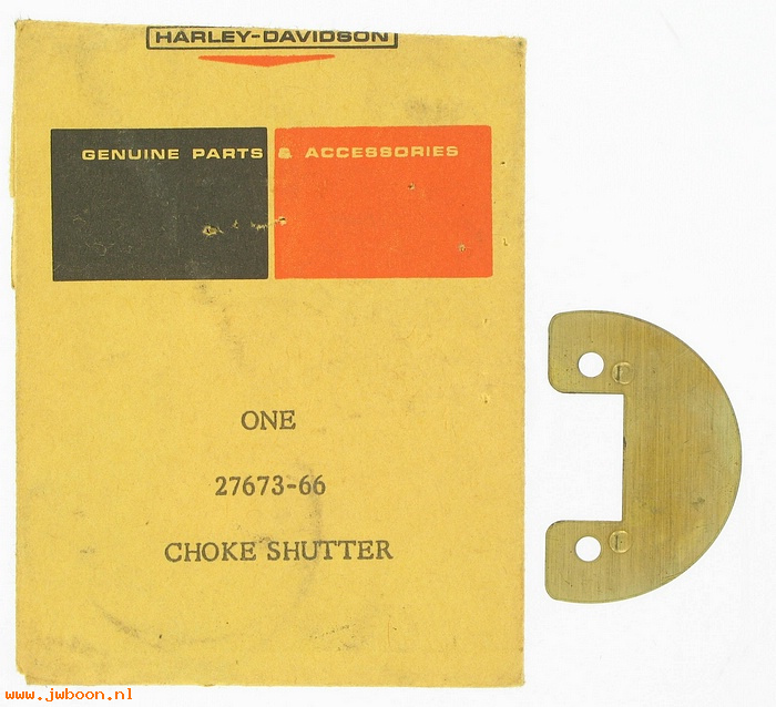   27673-66 (27673-66): Choke shutter - NOS - FL,FLH 67-70, Shovelhead. XLH,XLCH 66-71