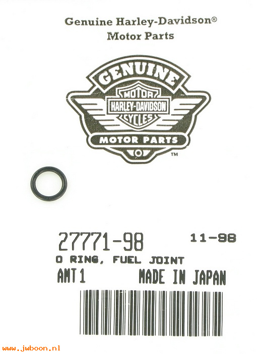   27771-98 (27771-98): O-ring, fuel fitting / joint - NOS- Screamin' Eagle Flatside carb