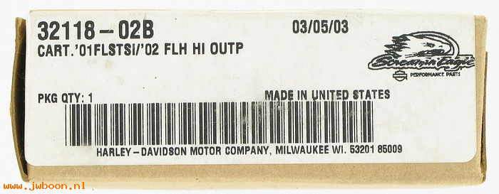   32118-02B (32118-02B): Cartridge,1550cc hi-output 1x Screamin' Eagle,NOS-FLSTSI.FLH.Soft