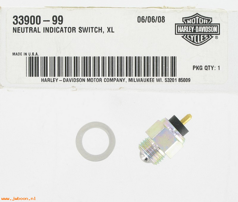   33900-99 (33900-99): Neutral indicator switch - NOS - Sportster XL's