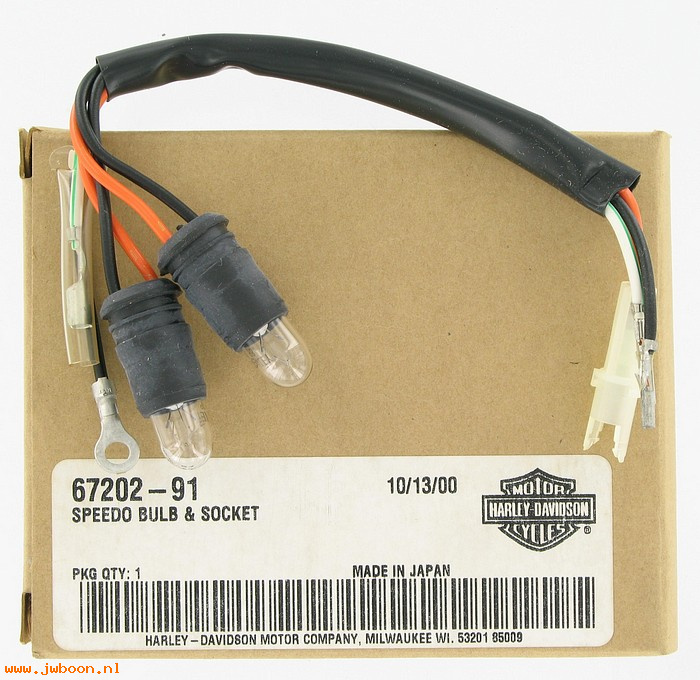   67202-91 (67202-91): Speedometer bulb & socket - NOS