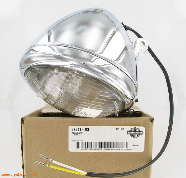   67841-93 (67841-93): Headlamp - 5 3/4" - NOS - FXSTS '93-'95, Softail Springer