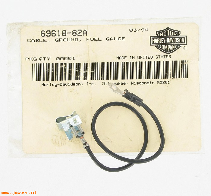   69618-82A (69618-82A): Cable, ground - fuel gauge - NOS - FXR/S/T/D '82-'93