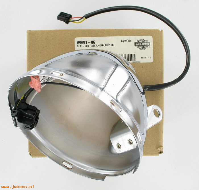   69691-06 (69691-06): Shell - headlamp   HDI - NOS - FXD Dyna '06-'08
