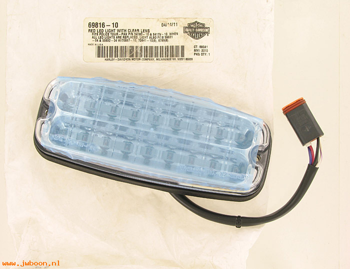   69816-10 (69816-10): Tour-pak LED light kit, red - NOS