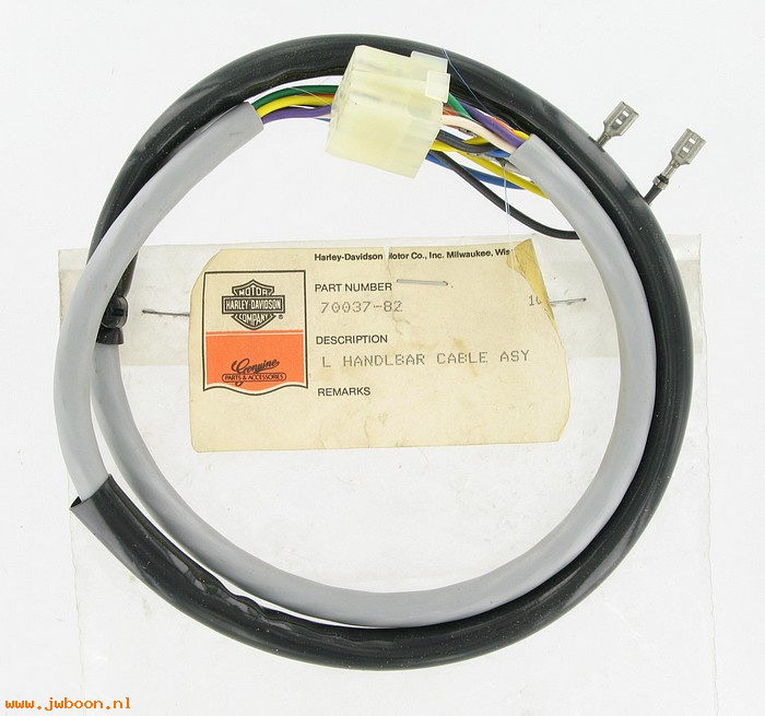   70037-82 (70037-82): Wiring harness - left handlebar - NOS - FXWG 82-86, Wide Glide