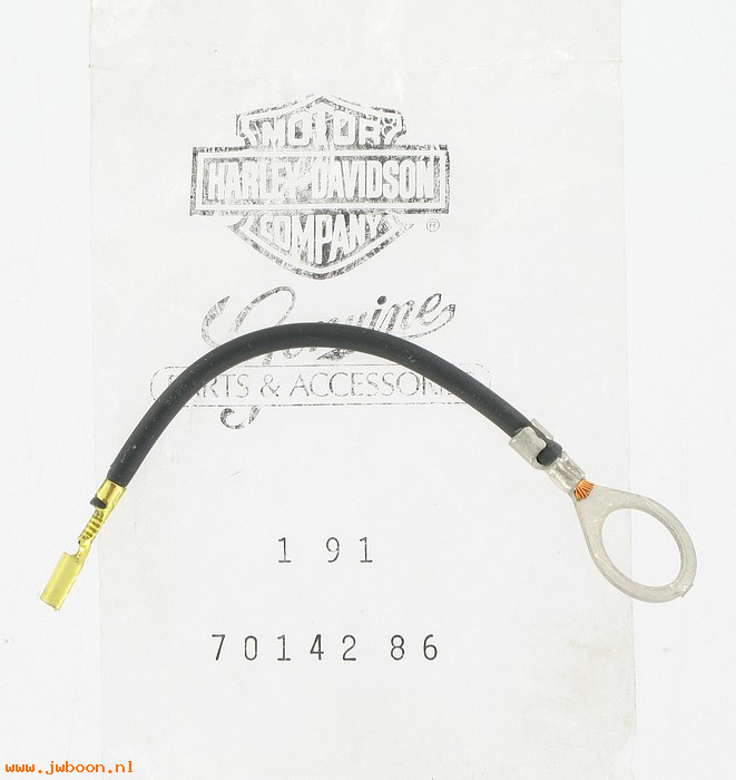   70142-86 (70142-86): Wire, handlebar ground - NOS - Touring. FLT, FLHT, FLHS 86-92