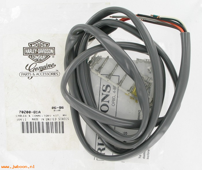  70200-81A (70200-81A): Cables & connectors kit - right - NOS