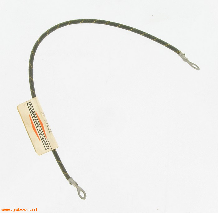   70213-65 (70213-65): Ground cable, battery - NOS - Sportster Ironhead XLH 65-66