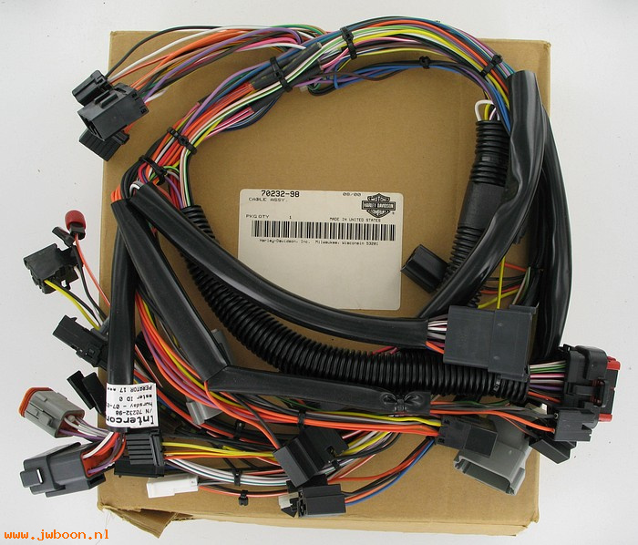   70232-98 (70232-98): Interconnect wiring harness - NOS - Touring. Electra FLHT 98-99
