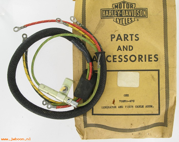   70250-47C (70250-47C): Cable / Wire - generator to timer - NOS - 125 48-52. 165 53-58