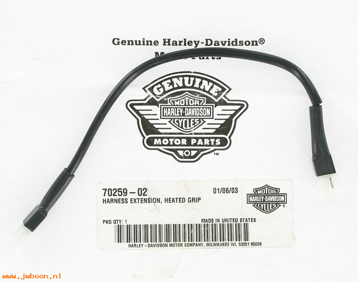   70259-02 (70259-02): Harness extension - heated grips - NOS