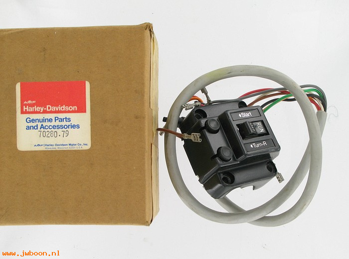   70280-79 (70280-79): Switch assy. - right - NOS - Touring. Tour Glide, FLT 1980