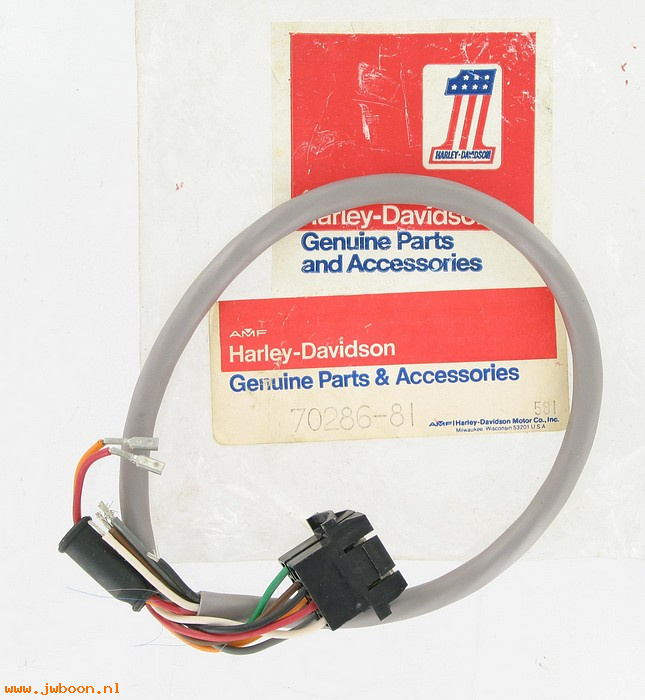  70286-81 (70286-81): Wiring harness, right handlebar switch - NOS - Touring. FLT 1981