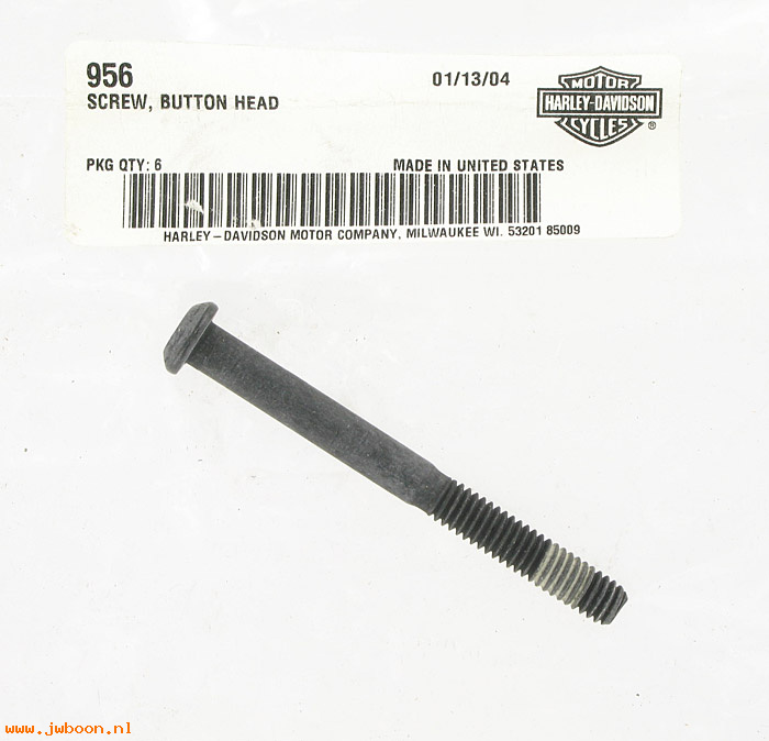        956 (     956): Screw, 5/16"-18 x 3-1/4" Torx button head - engine balancer - NOS