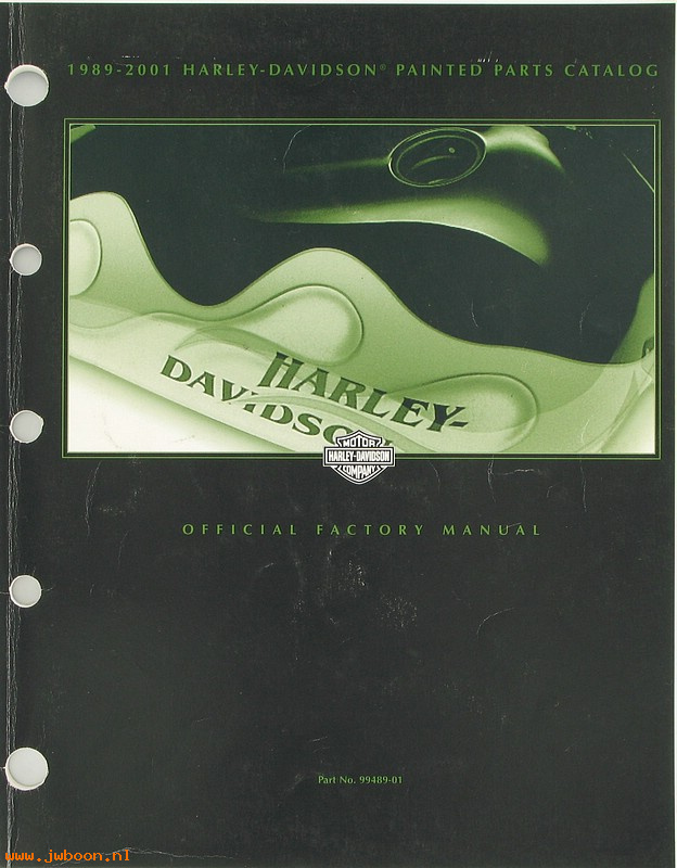   99489-01used (99489-01): Painted parts catalog '89-'01