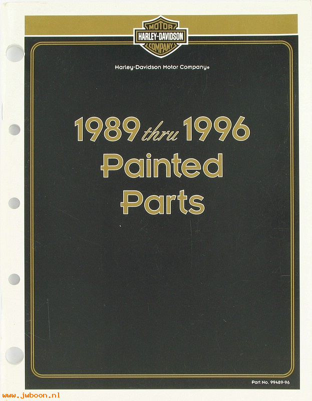   99489-96 (99489-96): Painted parts book 1989-1996 - NOS