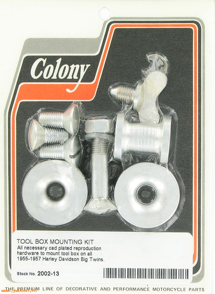 C 2002-13 (64500-52A): Tool box mounting kit - Big Twins FL, FLH '55-'57, in stock