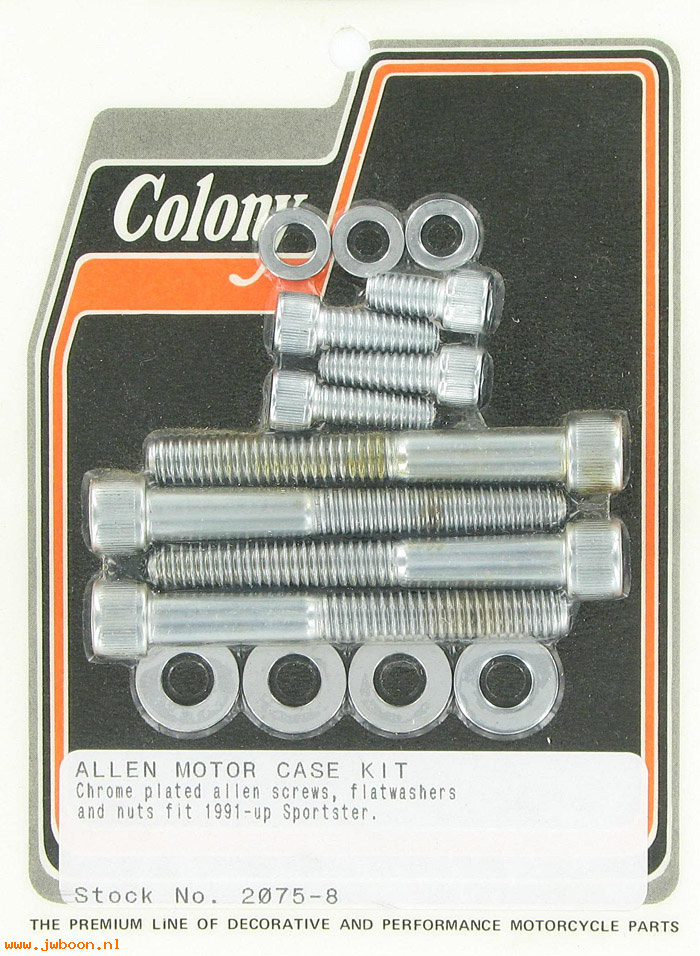C 2075-8 (): Motor case kit, Allen - Sportster XL '91-'03, in stock, Colony