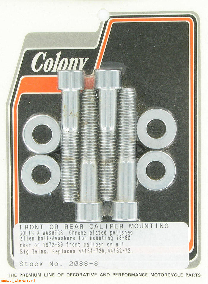 C 2088-8 (44132-72 / 44134-72A): Brake caliper mounting kit, front/rear, Allen - FL 72-82.FX 73-82