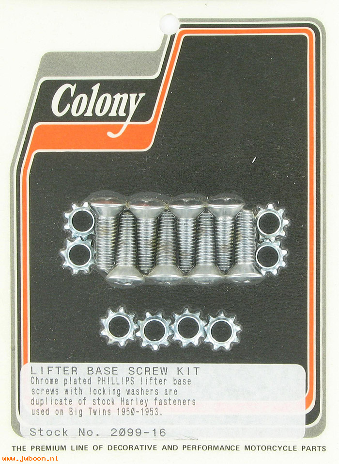 C 2099-16 (    2329 / 057): Lifter base screw kit,w.Phillips heads, l/w, FL 50-53. K,KH 52-56