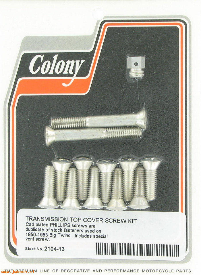 C 2104-13 (    2333 / 2349): Transmission top cover screw kit, with Phillips heads - BT 50-53