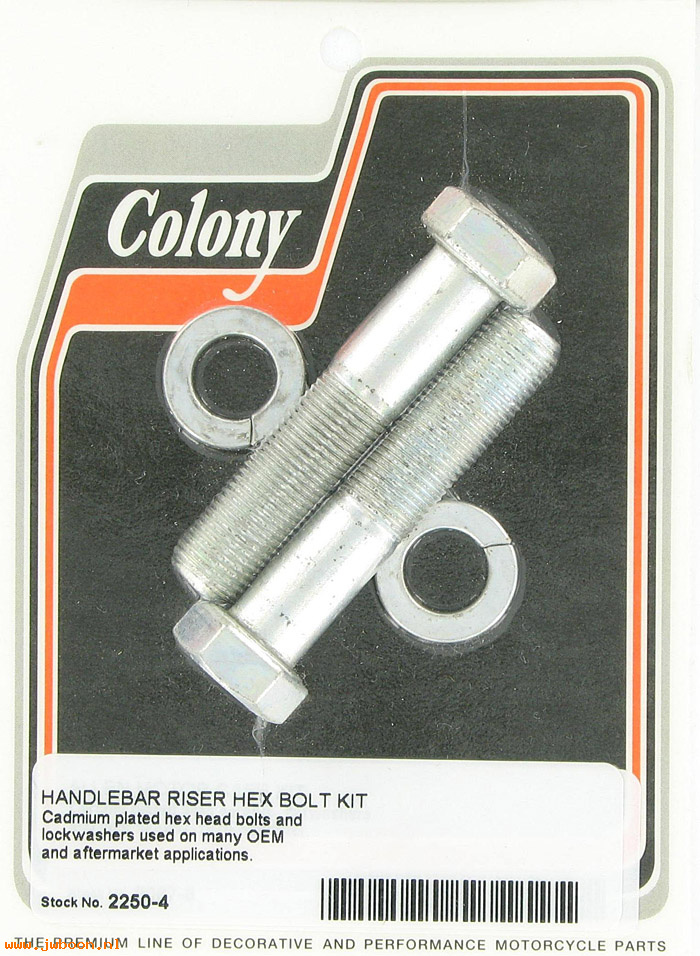 C 2250-4 (): Handlebar riser hex bolt kit - 1/2"-20 x 2 1/2"  in stock, Colony