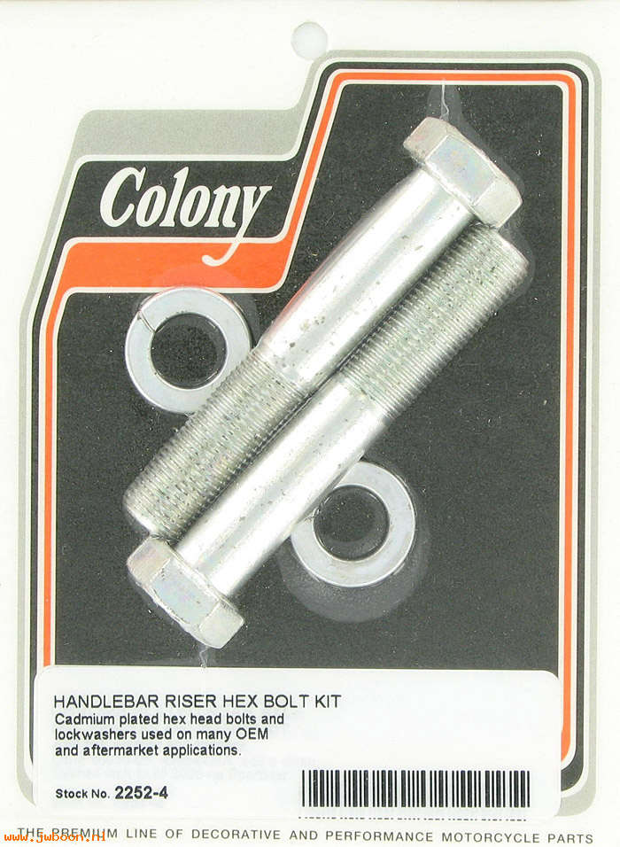 C 2252-4 (): Handlebar riser hex bolt kit - 1/2"-20 x 3"  in stock, Colony