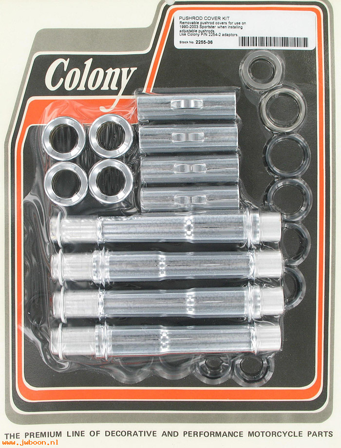 C 2255-36 (): Removable pushrod cover kit - Sportster XL '90-'03, in stock