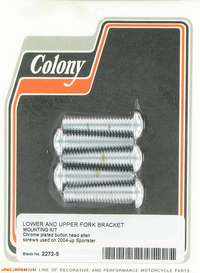 C 2272-5 (): Lower & upper fork bracket mtg kit, in stock - Sportster XL '04-