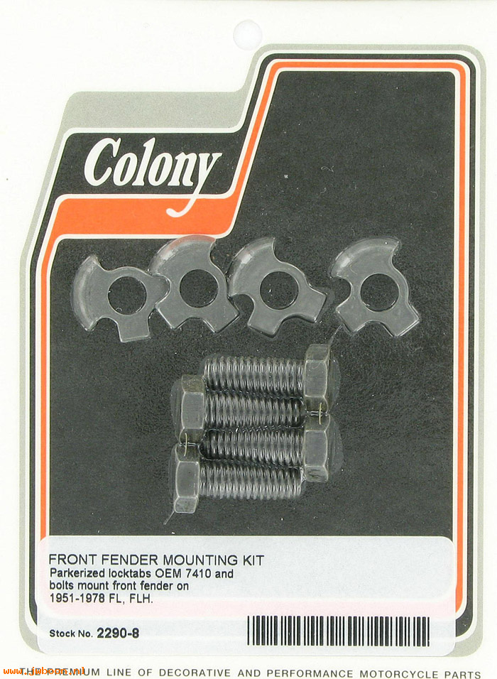 C 2290-8 (    3991 / 7410): Front fender mounting kit - Big Twins FL '51-'78, in stock