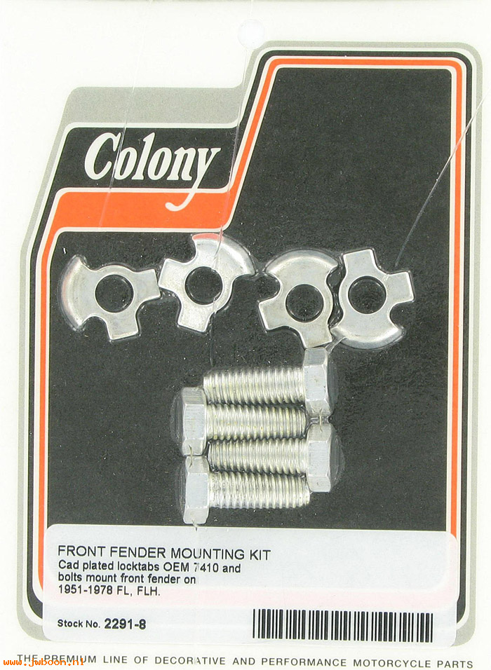 C 2291-8 (    3991 / 7410): Front fender mounting kit - Big Twins FL '51-'78, in stock