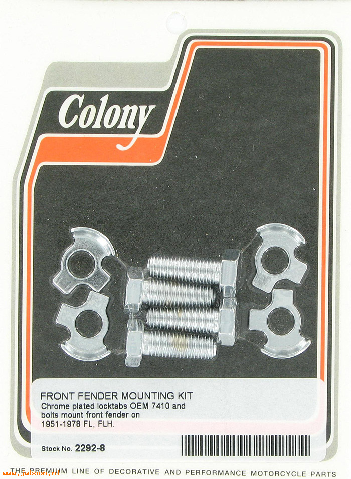 C 2292-8 (    3991 / 7410): Front fender mounting kit - Big Twins FL '51-'78, in stock