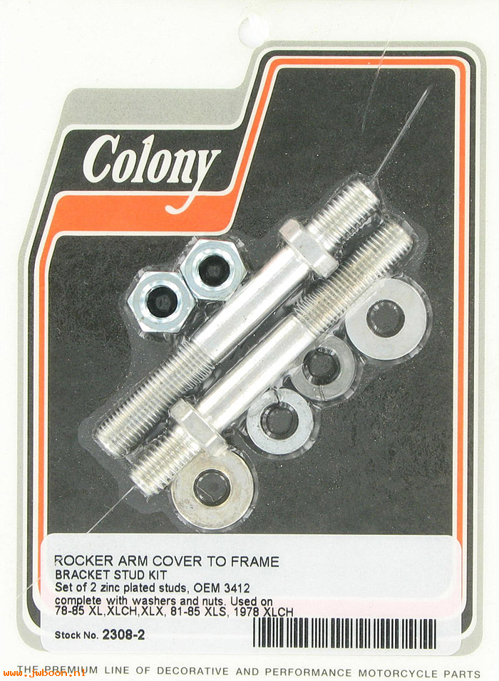 C 2308-2 (    3412): Rocker arm cover to frame bracket stud kit - Iron XL 78-85. XLCR