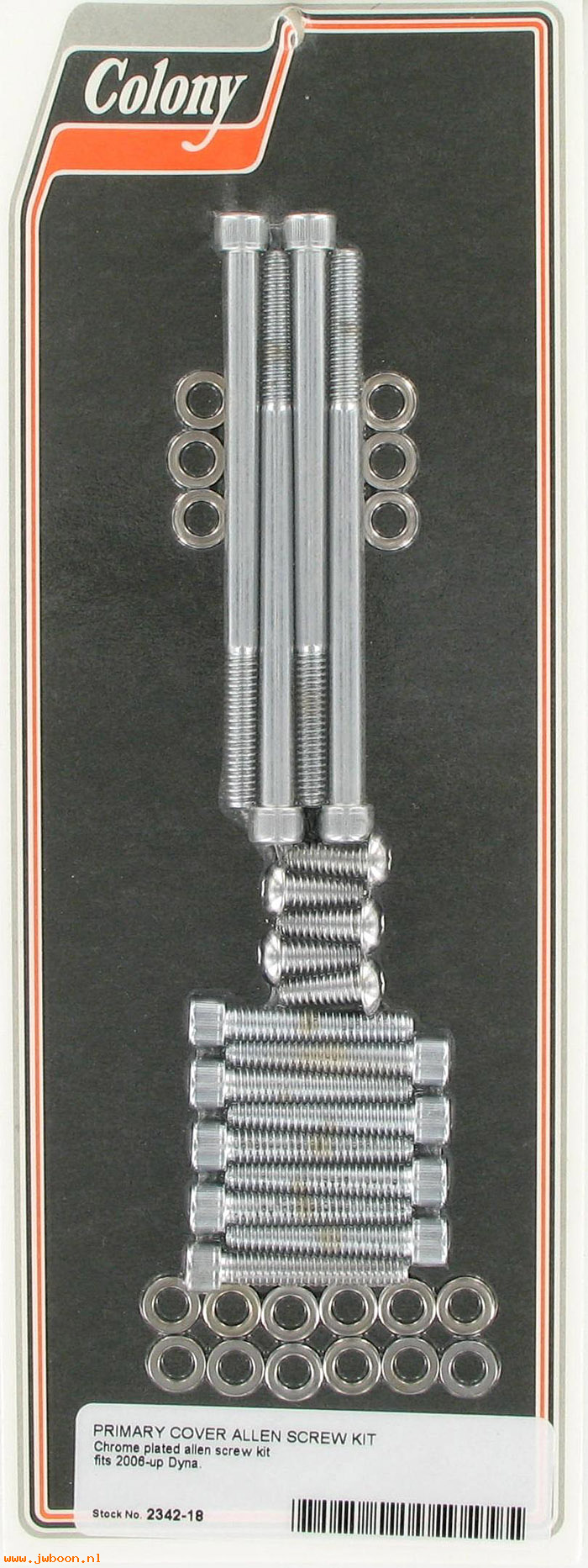 C 2342-18 (): Primary cover screw kit - Allen, in stock, Colony - FXD '06-