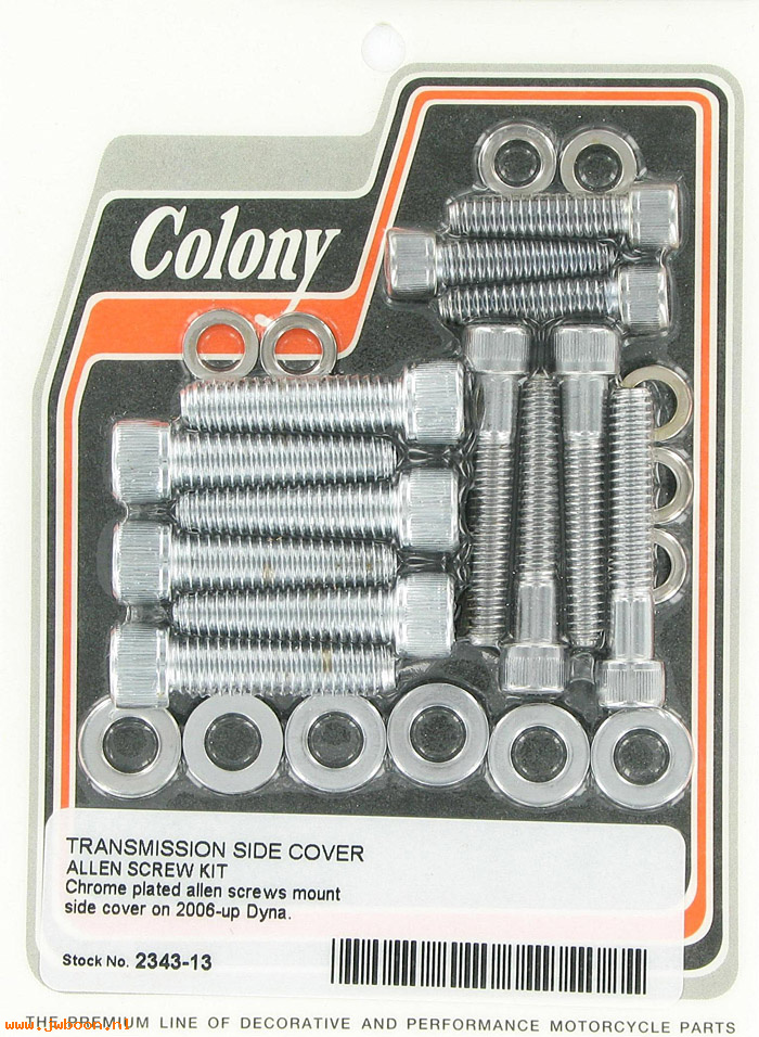 C 2343-13 (): Transmission side cover screw kit - Allen, in stock - FXD '06-
