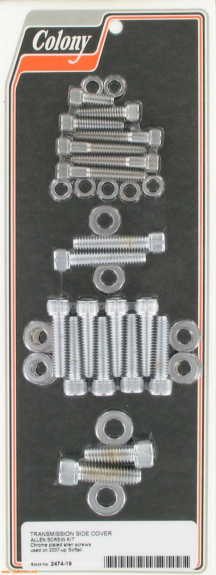 C 2474-19 (): Transmission side cover screws - Allen, in stock - Softail '07-