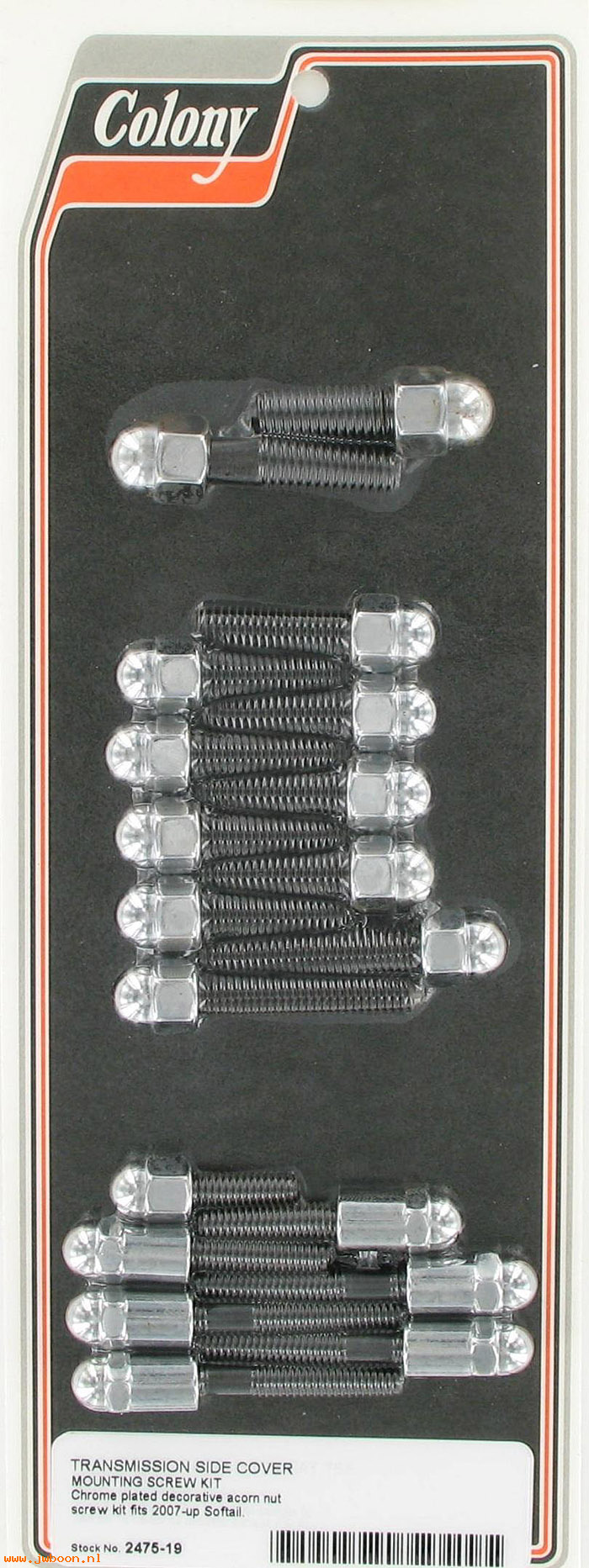 C 2475-19 (): Transmission side cover screws, decorative acorn - Softail '07-