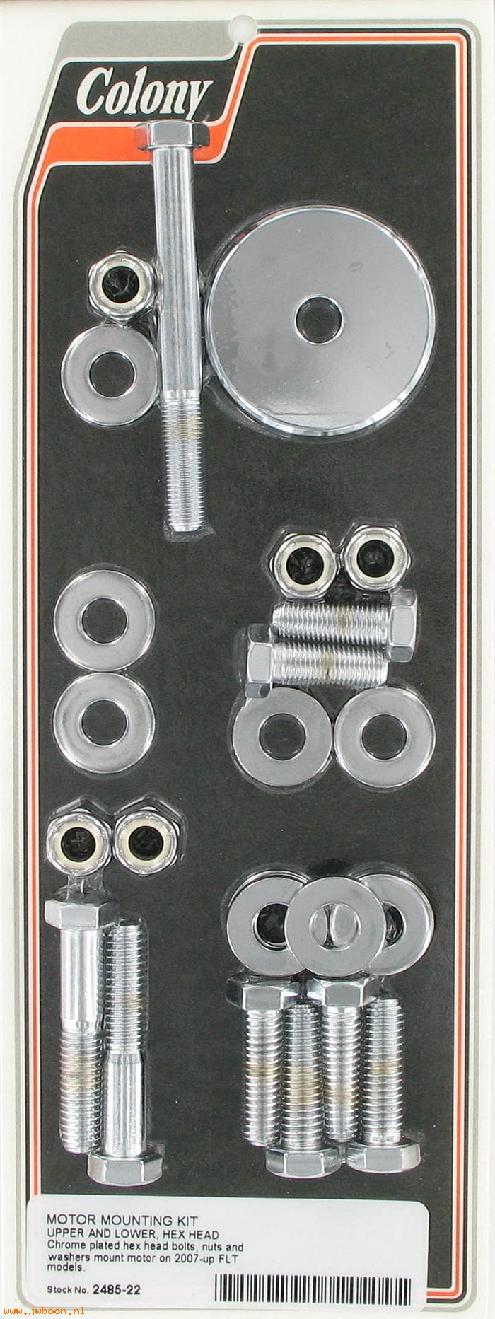 C 2485-22 (): Motor mtg. kit - upper & lower - hex head bolts - FLT '07-