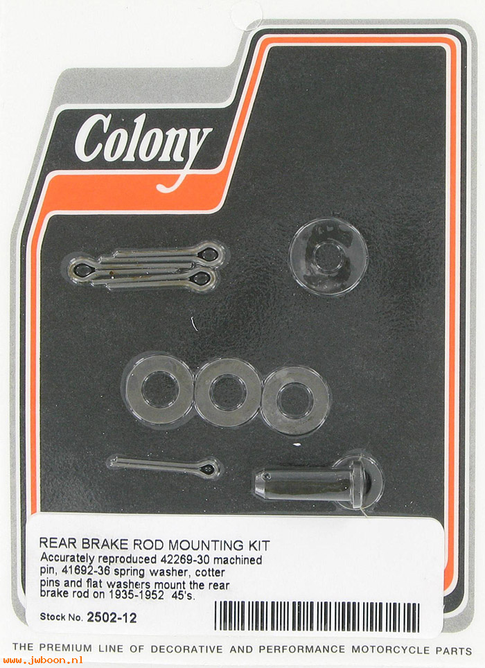 C 2502-12 (42269-30 / 2423-30): Rear brake rod mount kit - Flathead 45 RL, WL '35-'52, in stock