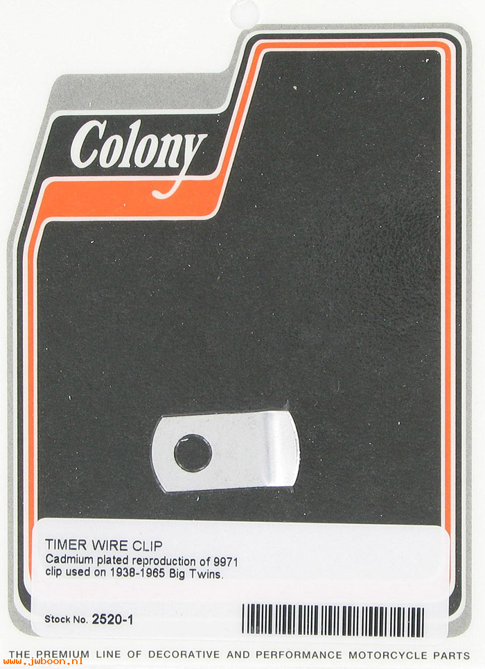 C 2520-1 (    9971 / 4726-37): Clip, timer wire to crankcase - Big Twins '37-'69, in stock