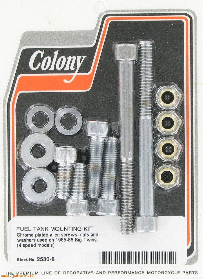C 2530-6 (): Fuel tank mount kit - Allen - Big Twins '85-'86, in stock Colony