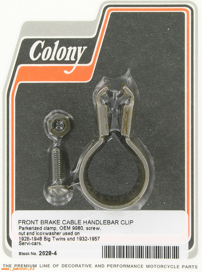 C 2628-4 (    9980 / 4160-28): Clip, handlebar - '28-'63, in stock, Colony