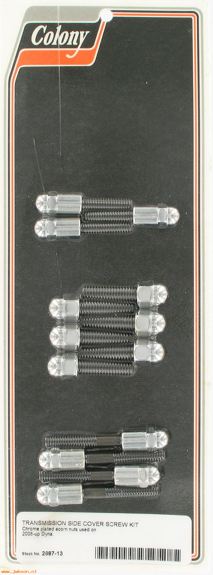C 2687-13 (): Transmission side cover screw kit - acorn - FXD, Dyna '06-