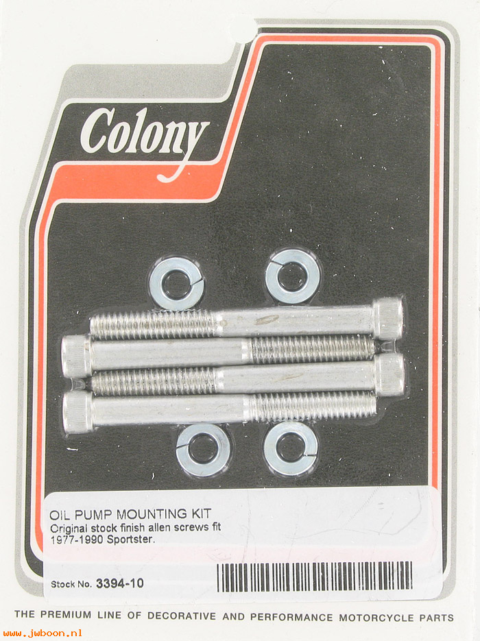 C 3394-10 (): Oil pump mount kit - Allen - Sportster '77-'90, in stock, Colony